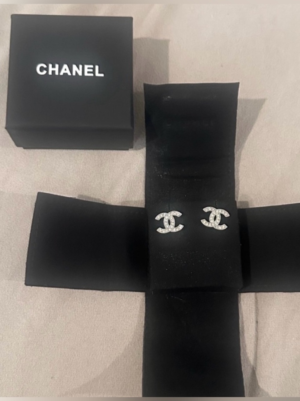 Chanel stud earrings